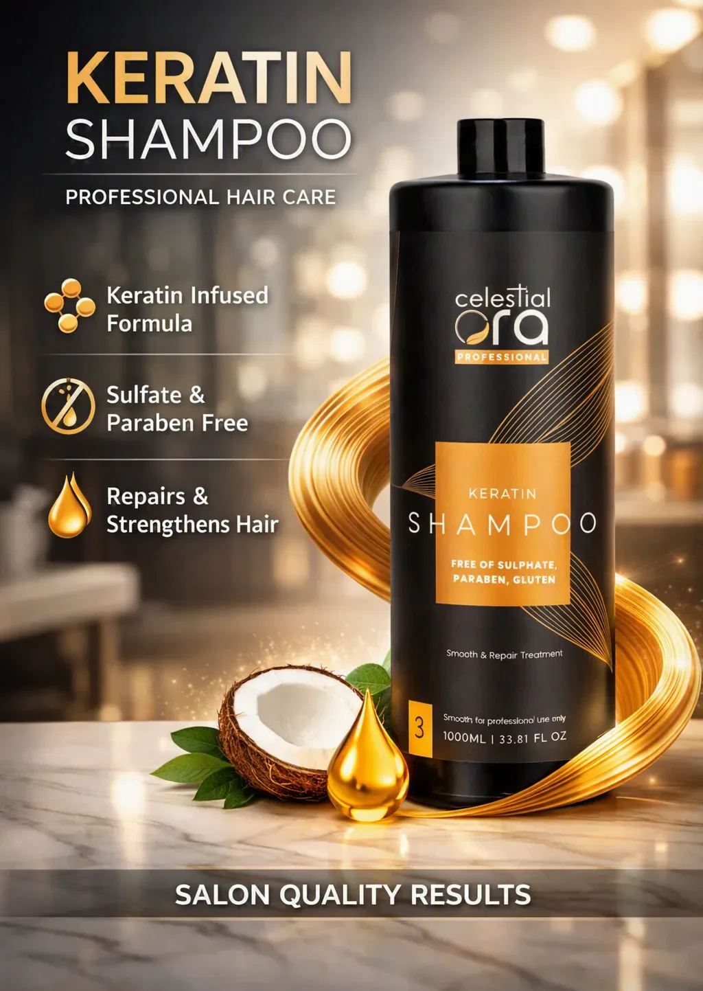 Keratin Shampoo 300ml thumbnail 6