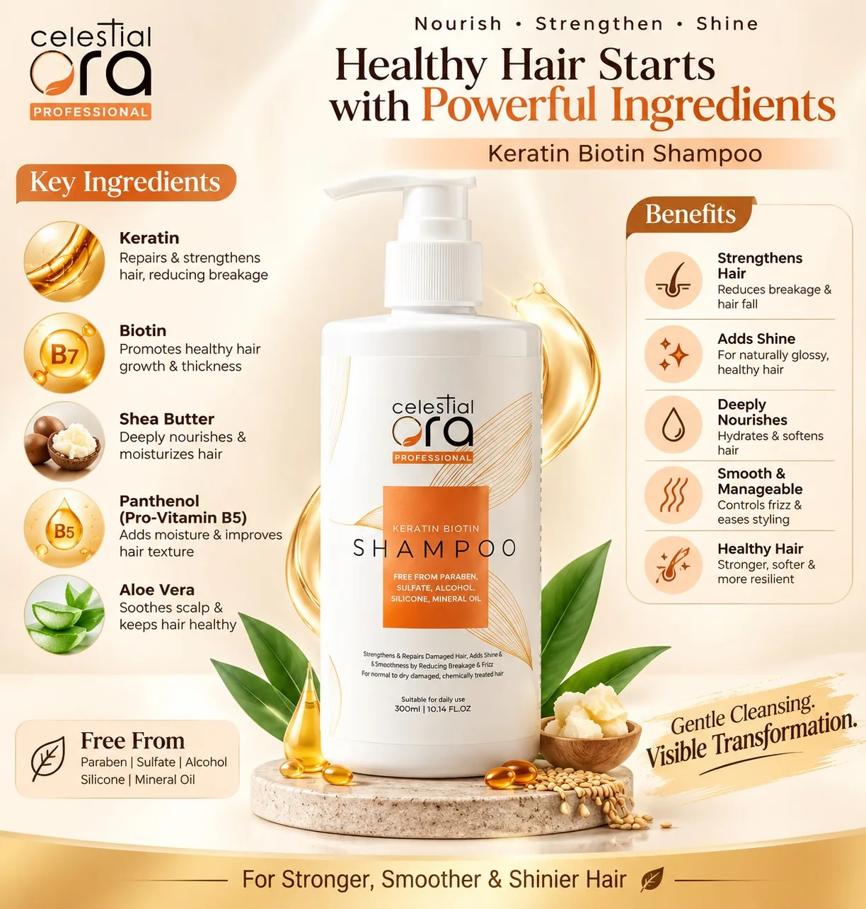 Keratin Biotin Shampoo 1000ml thumbnail 5
