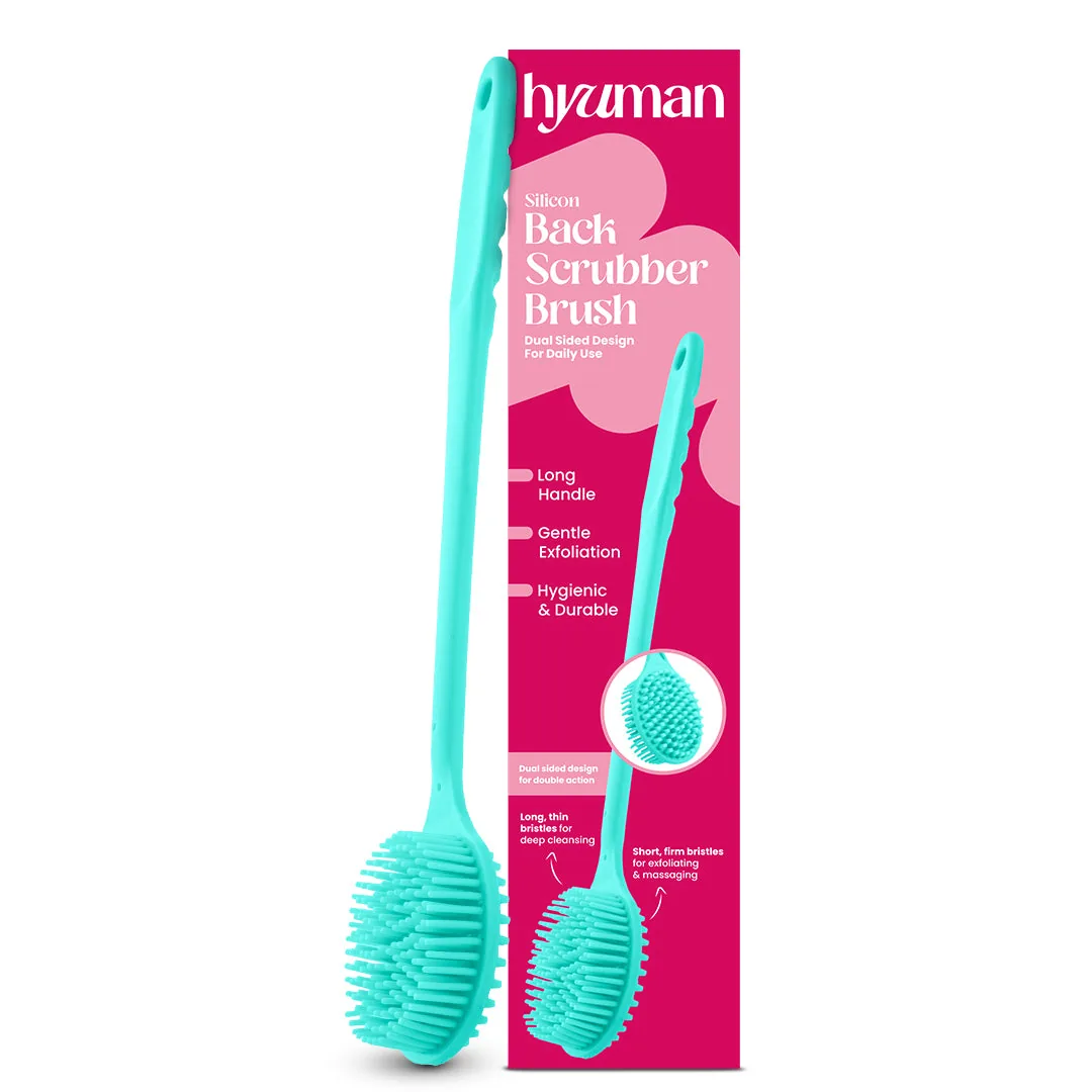 Silicone Back Scrubber Brush | Long Handle Bath Brush thumbnail 1