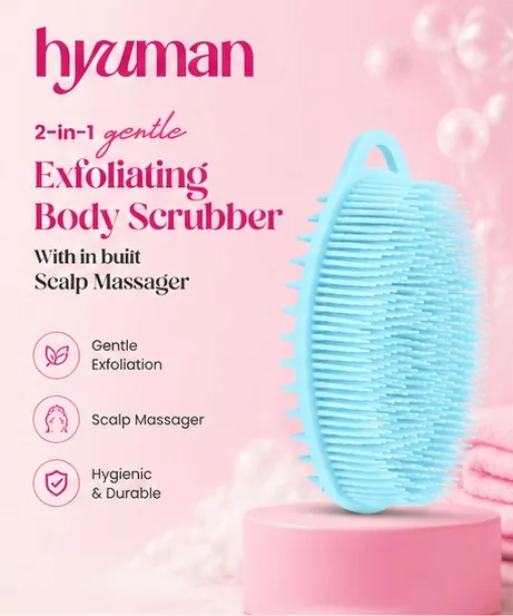 2-in-1 Body Scrubber & Scalp Massager thumbnail 2