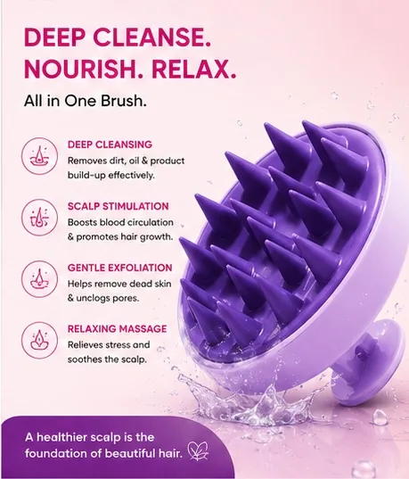 2-in-1 Scalp Massager & Shampoo Brush thumbnail 3