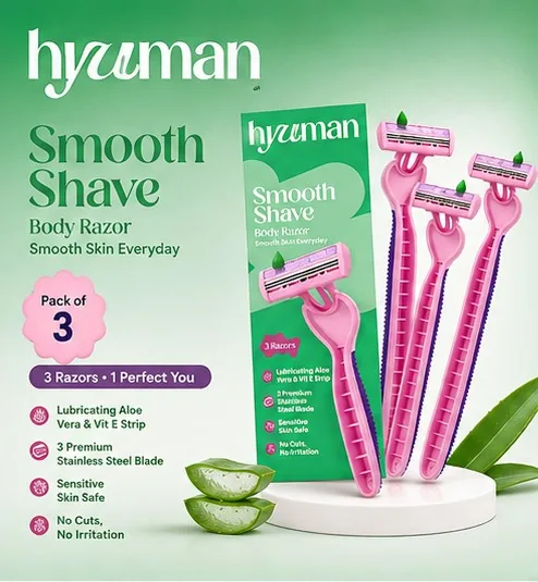 Smooth Shave Body Razor (Pack of 3) thumbnail 2