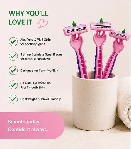 Smooth Shave Body Razor (Pack of 3) thumbnail 6