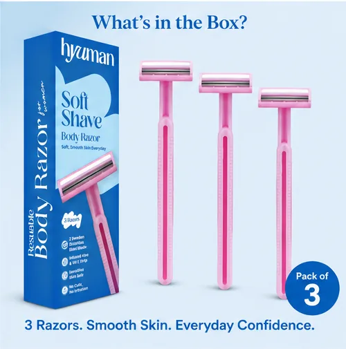 Soft Shave Body Razor (Pack of 3) thumbnail 5