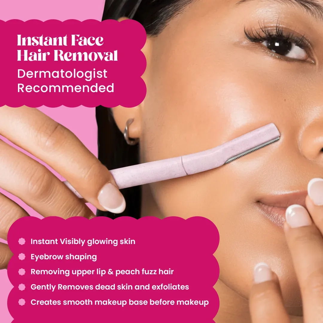 Facial Razor – Glide & Glow - (Pack of 4) thumbnail 2