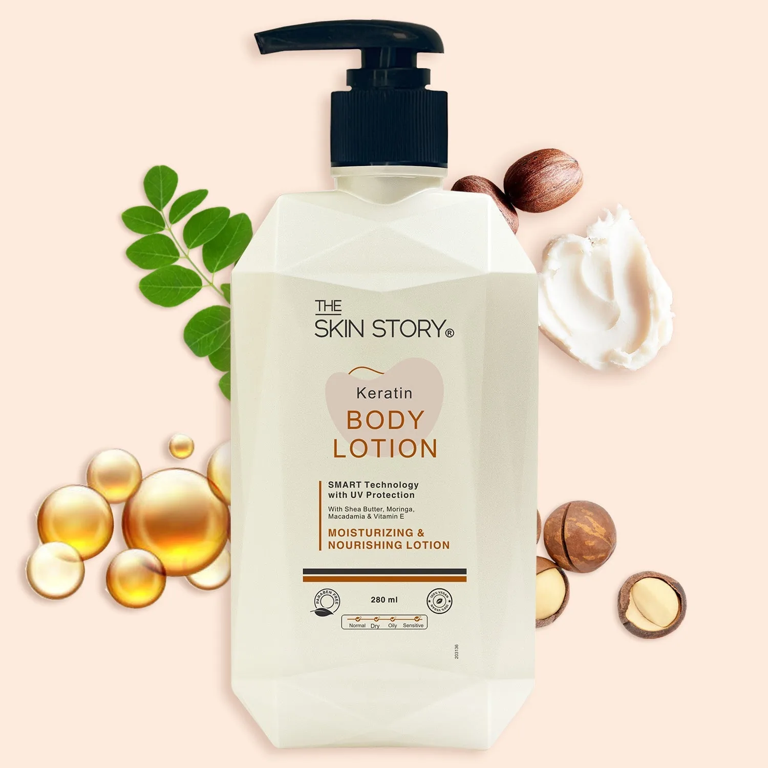 Keratin Body Lotion 280ml thumbnail 1
