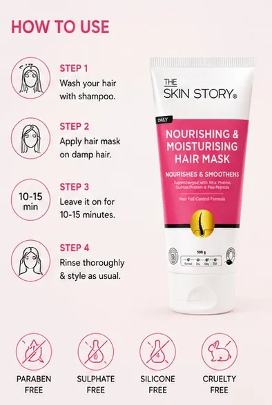 Nourishing & Moisturising Hair Mask 100gm thumbnail 7