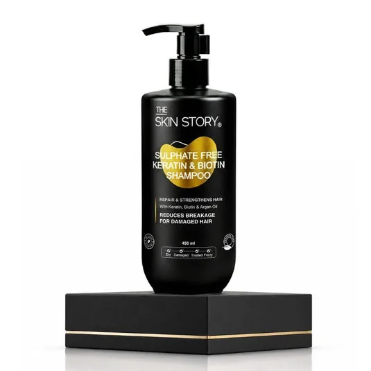 Sulphate Free Keratin & Biotin Shampoo 450ml thumbnail 1