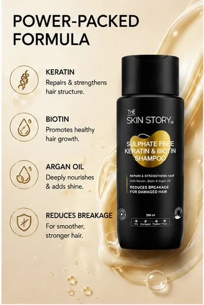 Sulphate Free Keratin & Biotin Shampoo 1000ml thumbnail 3