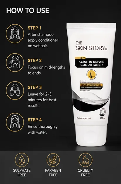 Sulfate Free Keratin Repair Conditioner 250gm thumbnail 7