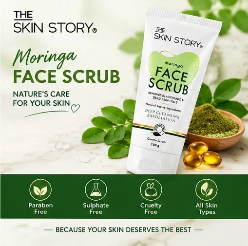 Moringa Face Scrub 100gm thumbnail 7