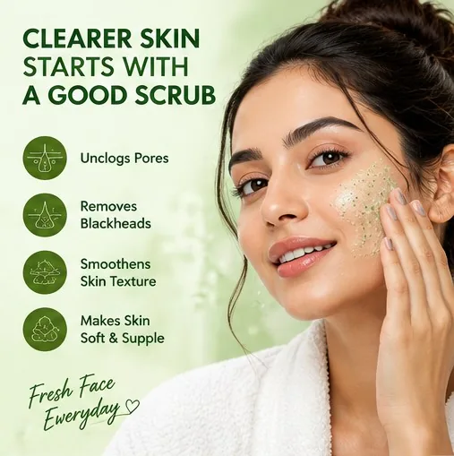 Moringa Face Scrub 200gm thumbnail 4