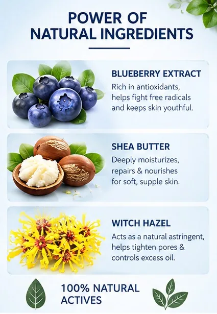 Blueberry & Shea Butter Face Wash 100ml thumbnail 4