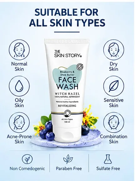 Blueberry & Shea Butter Face Wash 100ml thumbnail 6