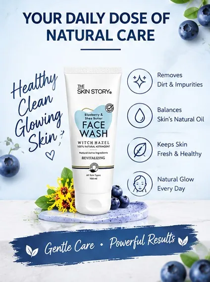 Blueberry & Shea Butter Face Wash 100ml thumbnail 7