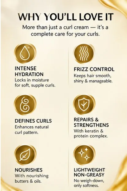 Intense Hydrating Curl Leave-In Cream 100gm thumbnail 4