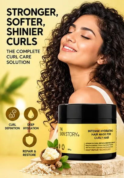 Intense Hydrating Hair Mask for Curly Hair 200gm thumbnail 6