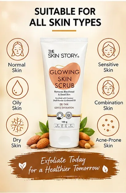 Glowing Skin Scrub 200gm thumbnail 6