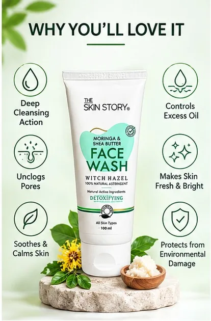 Moringa & Shea Butter Facewash 100ml thumbnail 3