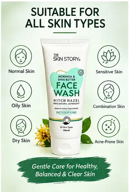Moringa & Shea Butter Facewash 100ml thumbnail 6