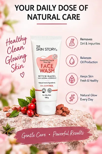 French Red Clay & Rose Hip Face Wash 100ml thumbnail 7