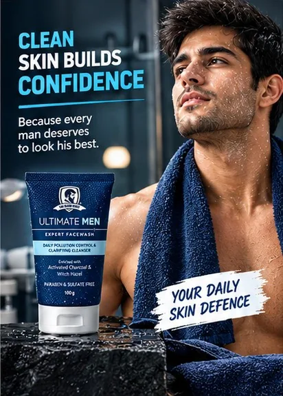 Ultimate Men Expert Face Wash 100ml thumbnail 6