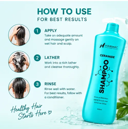 Professional Ceramide Shampoo 1000ml thumbnail 5